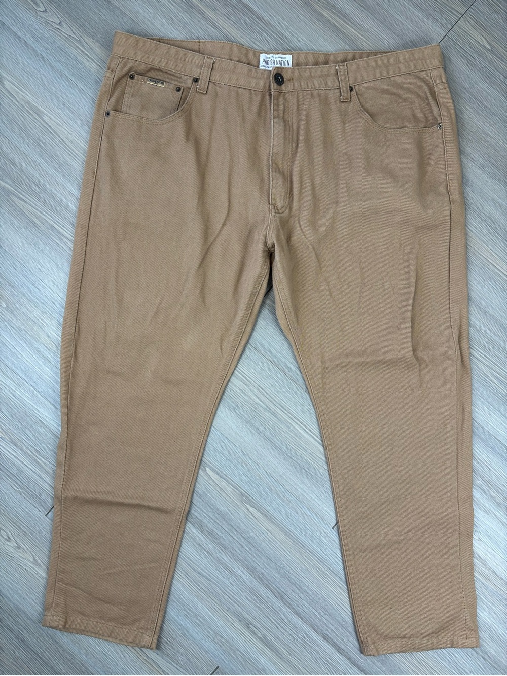 Parrish Nation Vintage Straight Fit Men's Jeans in Camel Brown